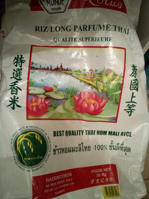 Riz Lotus Long Grain 10 KG