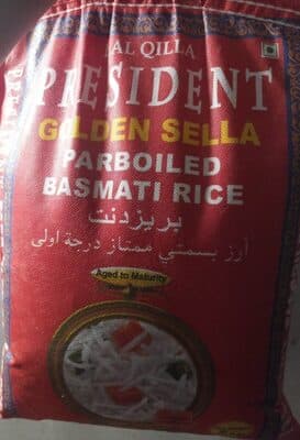 Riz President Golden Sella Riz Basmati 5 KG