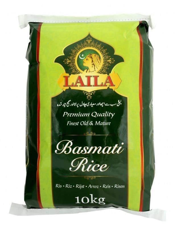 LAILA Basmati Rijst Groen 10 KG