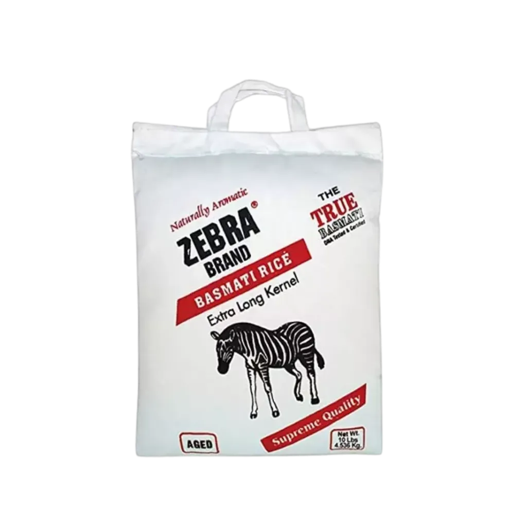 Langkorrelige Rijst Parfume Zebra Brand 10LBS