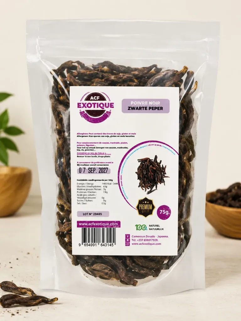 Acf Poivre Noir Long 75g