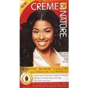 Crème of Nature Permanent Hair Color Soft Zwart 3.0 1.0 Ct