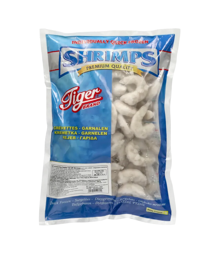 Tiger Brand Vannamei Shrimps Pnd 21/25 Iqf 1 KG